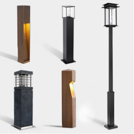 Lampes de jardin modernes