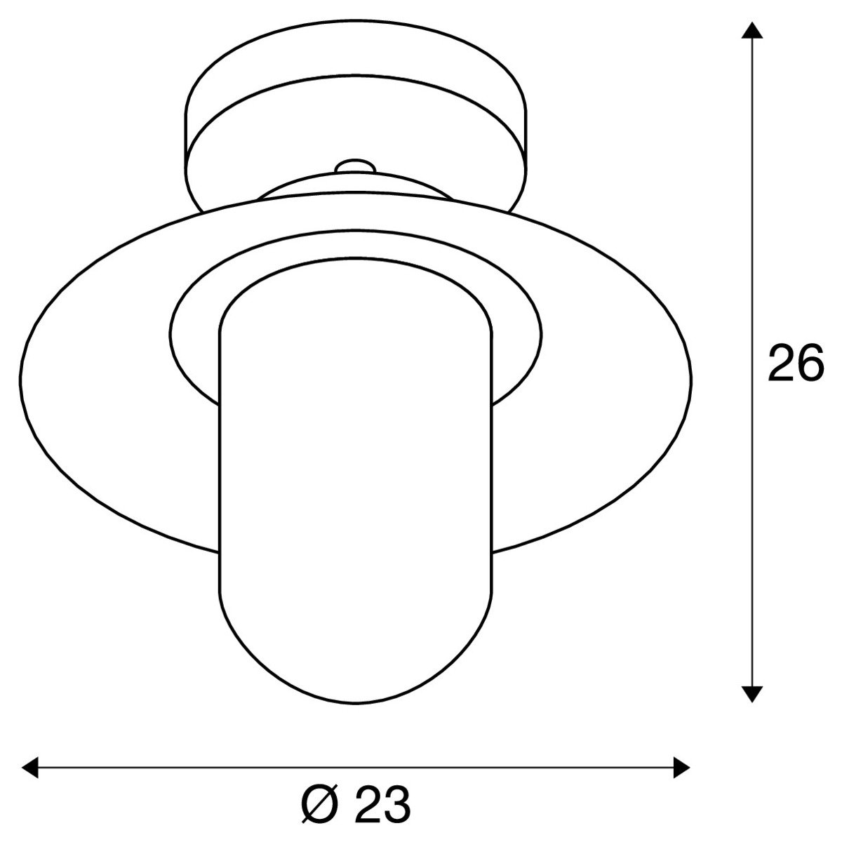 Molat Plafonnier anthracite lampe d'écurie slv plafonnier