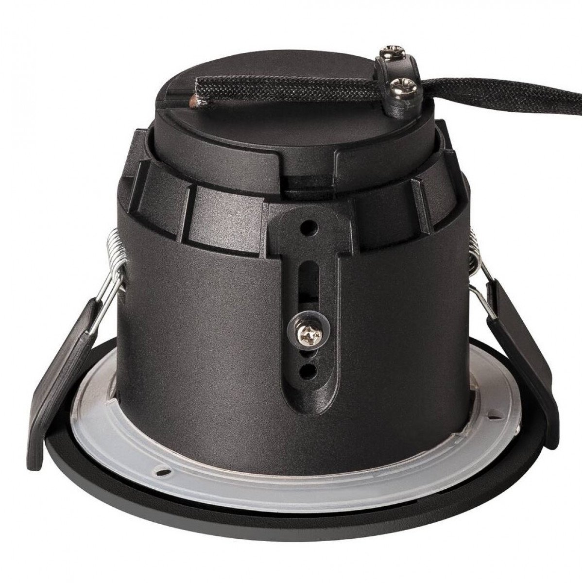 Spot encastré moderne noir étanche GU10