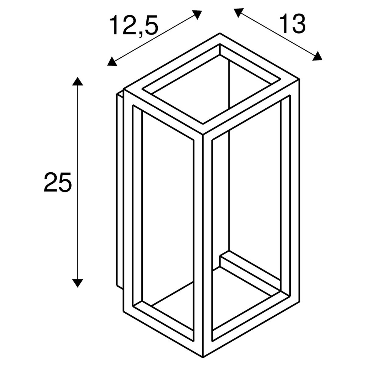 Quadrulo WL SLV applique murale anthracite