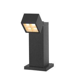Lampe de jardin anthracite inclinable LED moderne