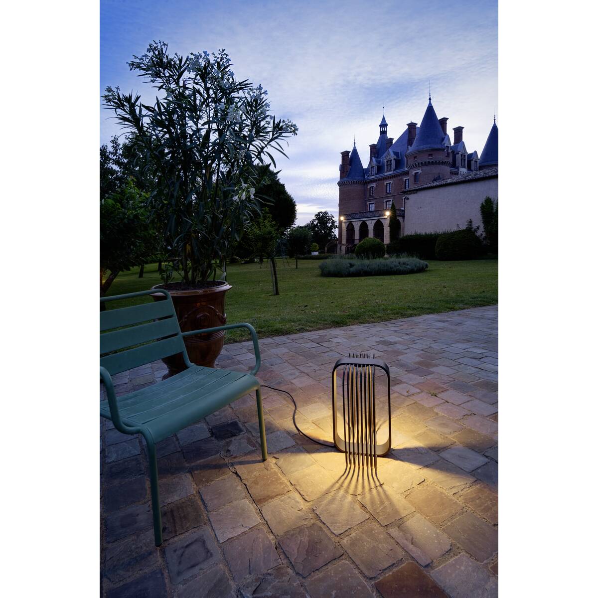 Grid Sun lampadaire lampe sur pied jardin noir SLV