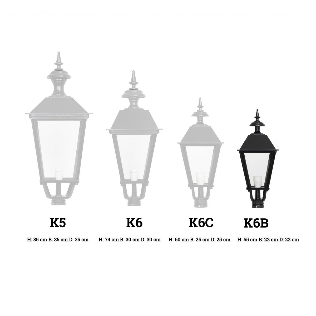 Lanterne carrée K6B éclairage d'extérieur de KS Lighting 