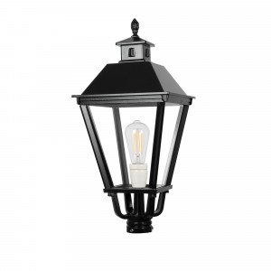 Lanterne carrée K9C en aluminium (1485) de KS Lighting - Abat-jour, poteaux et supports.
