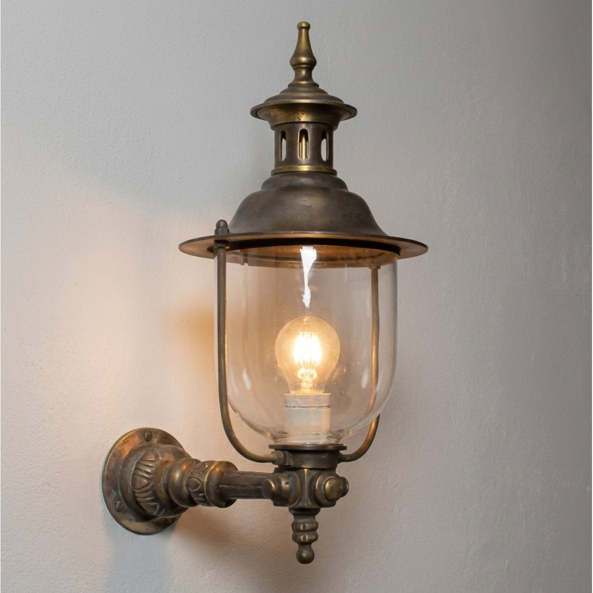 Applique d'extérieur montante Lindau L (1433) en bronze de la marque KS Lighting