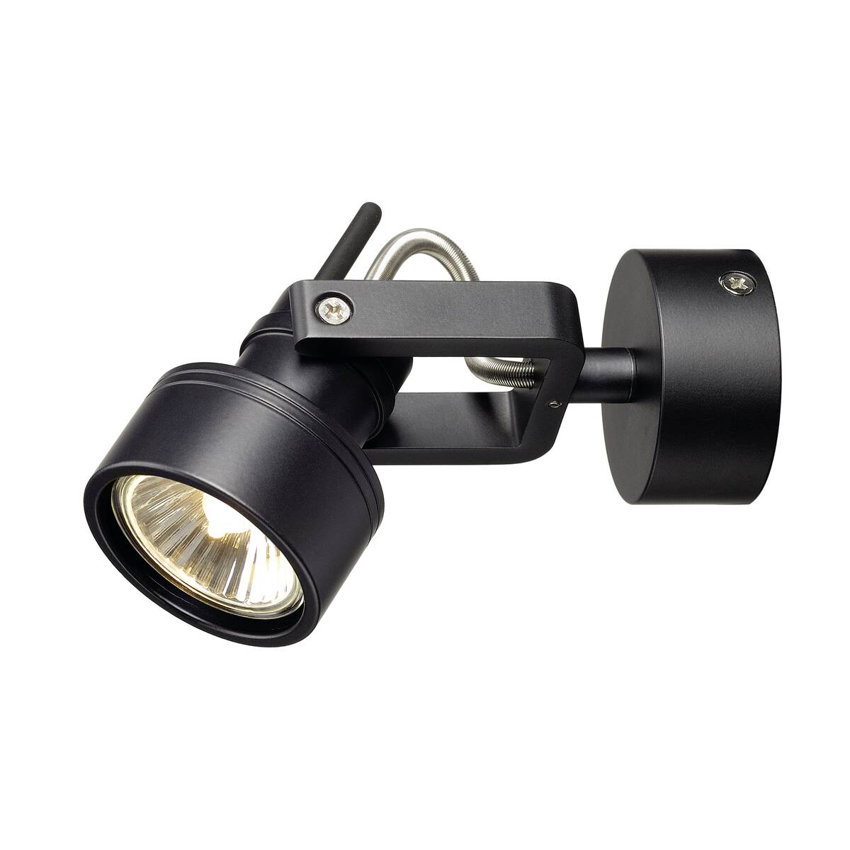 Spot de plafond noir Inda (147550) GU10 | Nostalux.fr
