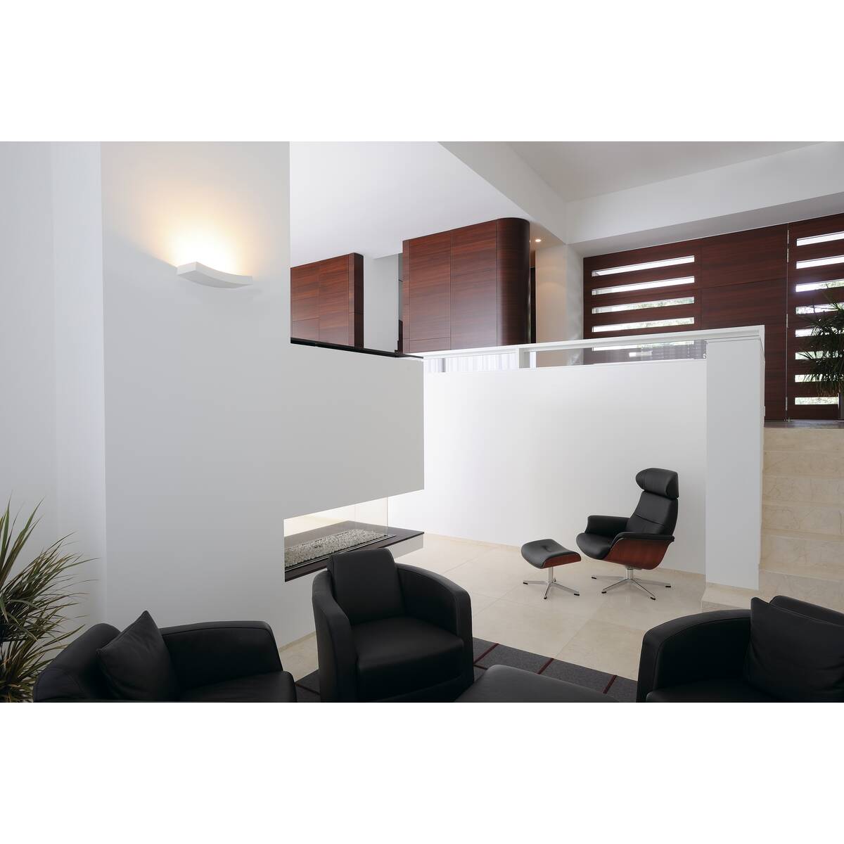 Applique murale blanche Plastra 102 (148012) Curve R7s de SLV | Nostalux.fr