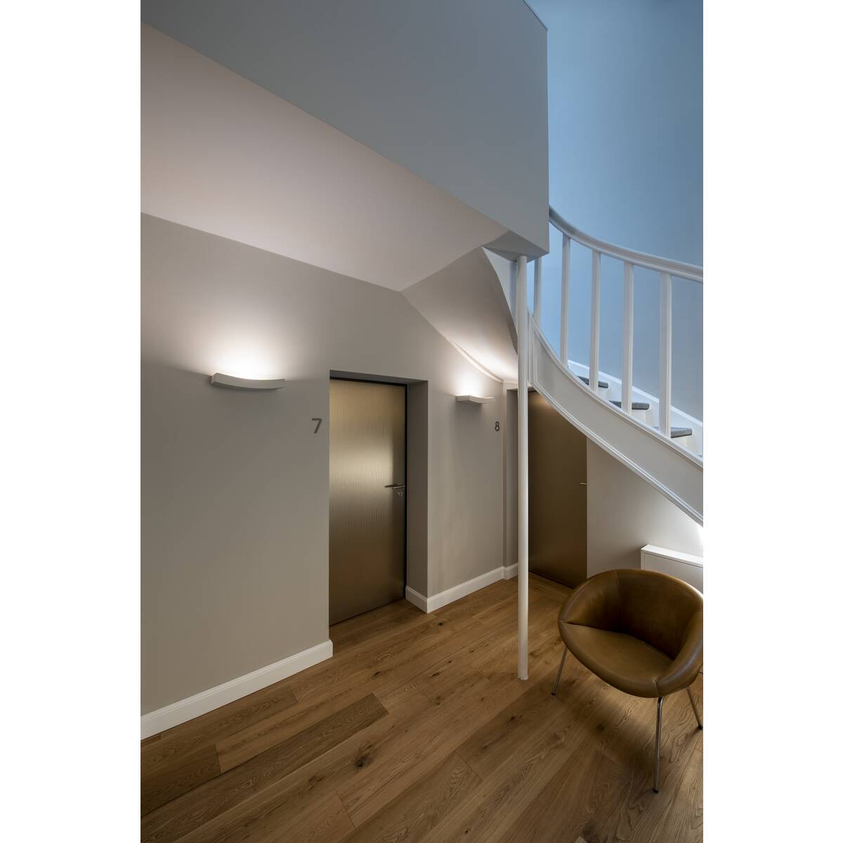 Applique murale blanche Plastra 102 (148012) Curve R7s de SLV | Nostalux.fr