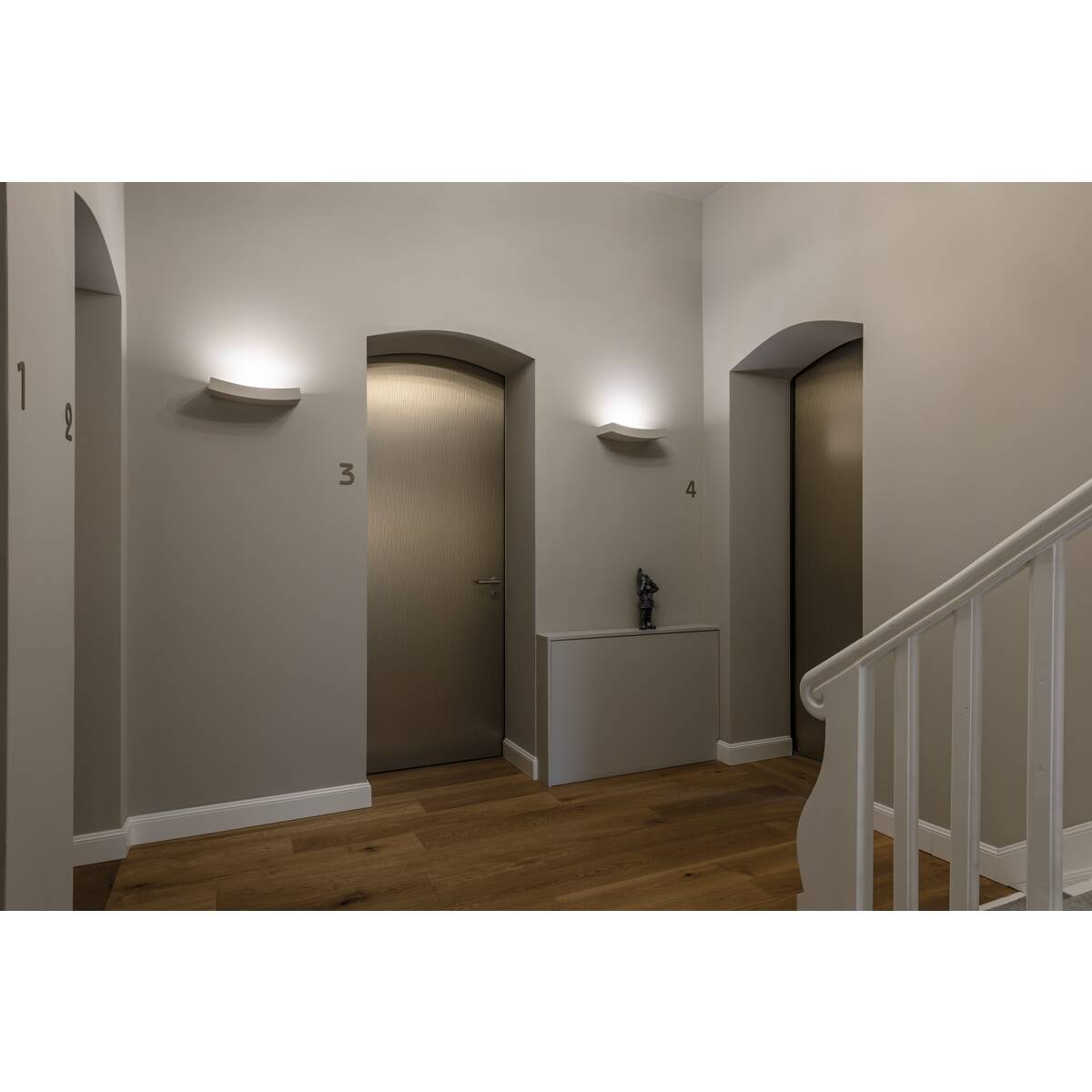 Applique murale blanche Plastra 102 (148012) Curve R7s de SLV | Nostalux.fr