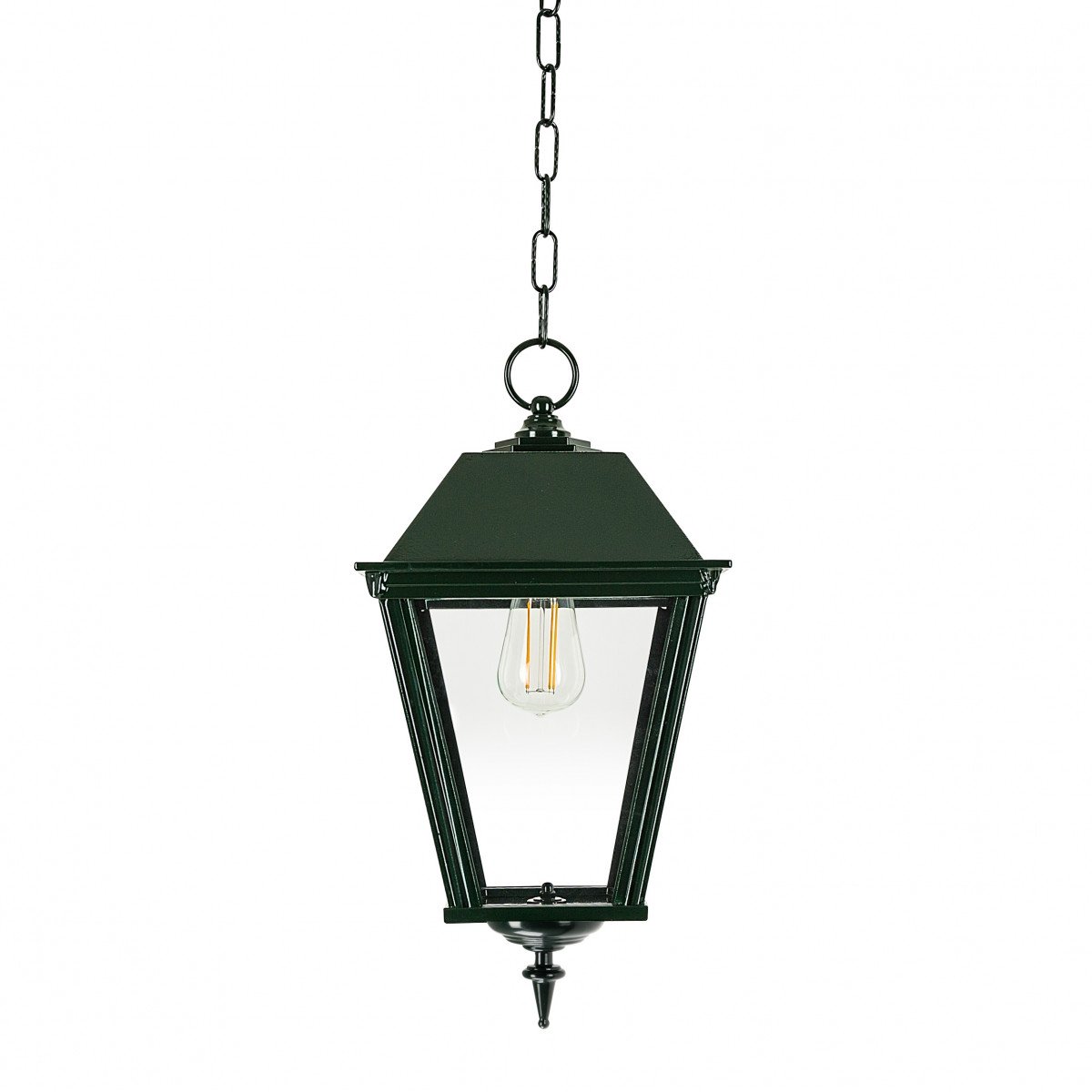 Lampe d'extérieur (1483) suspendue à chaîne K6 avec lanterne carrée