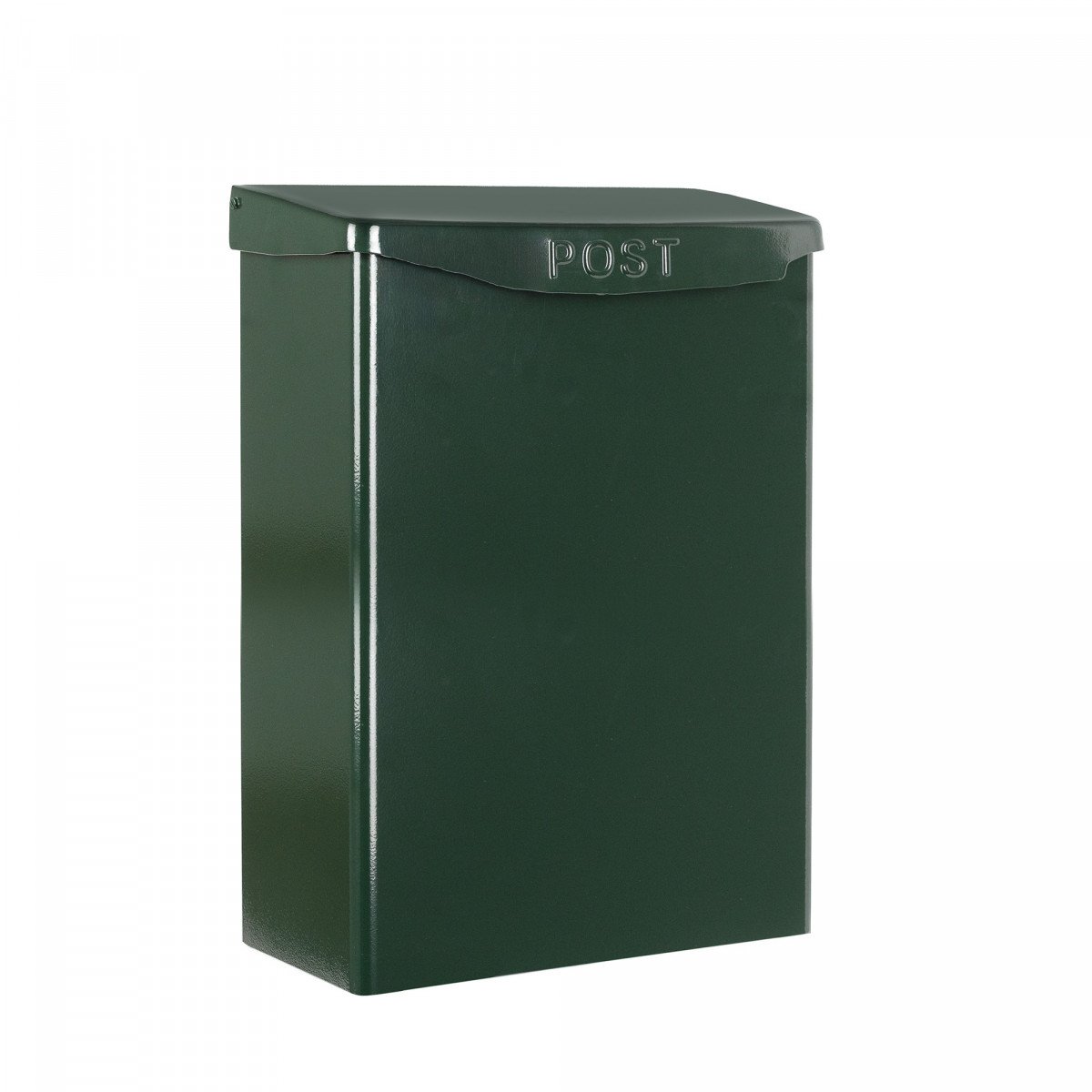 Boîte aux lettres B32 murale verte aluminium moderne