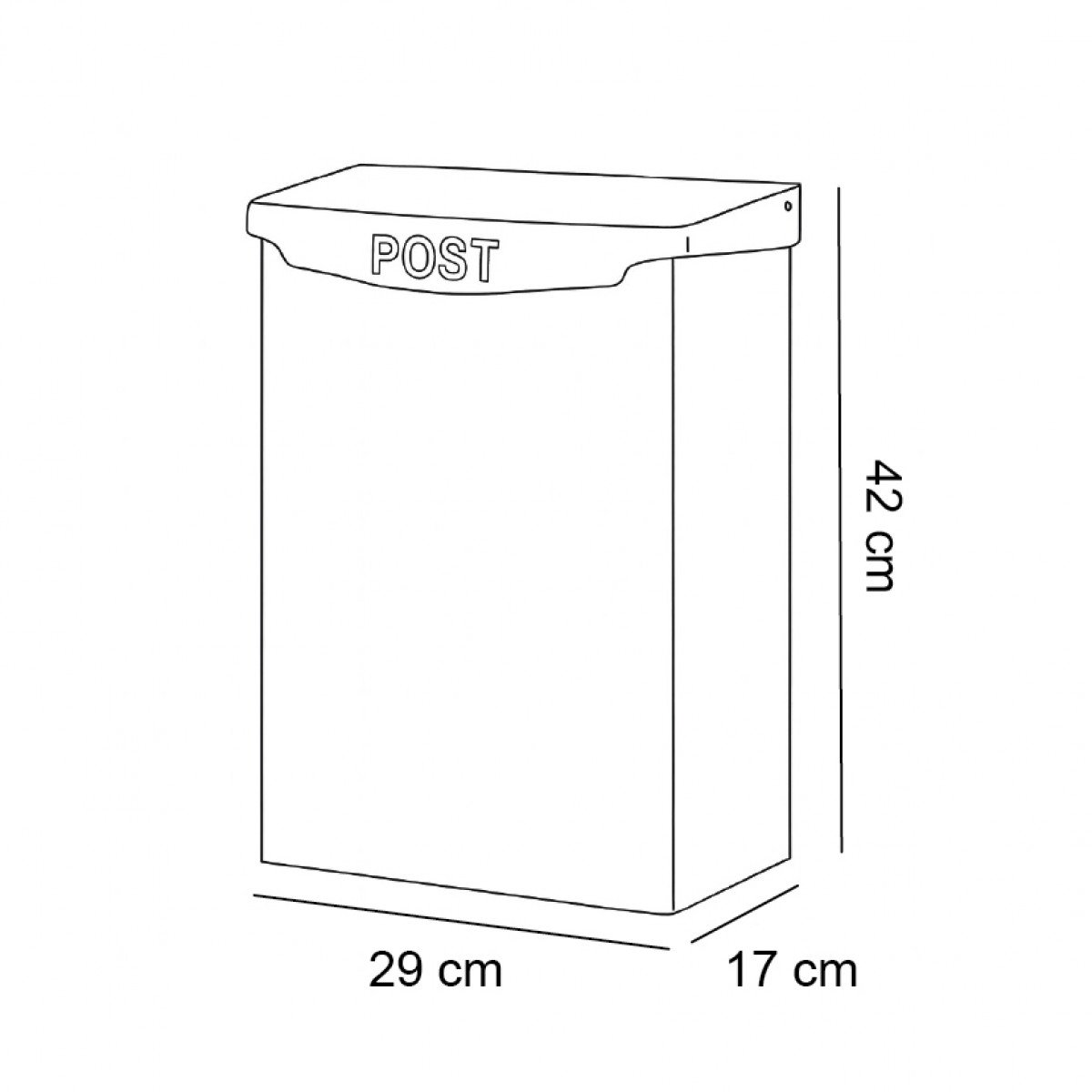 Boîte aux lettres B32 murale verte aluminium moderne