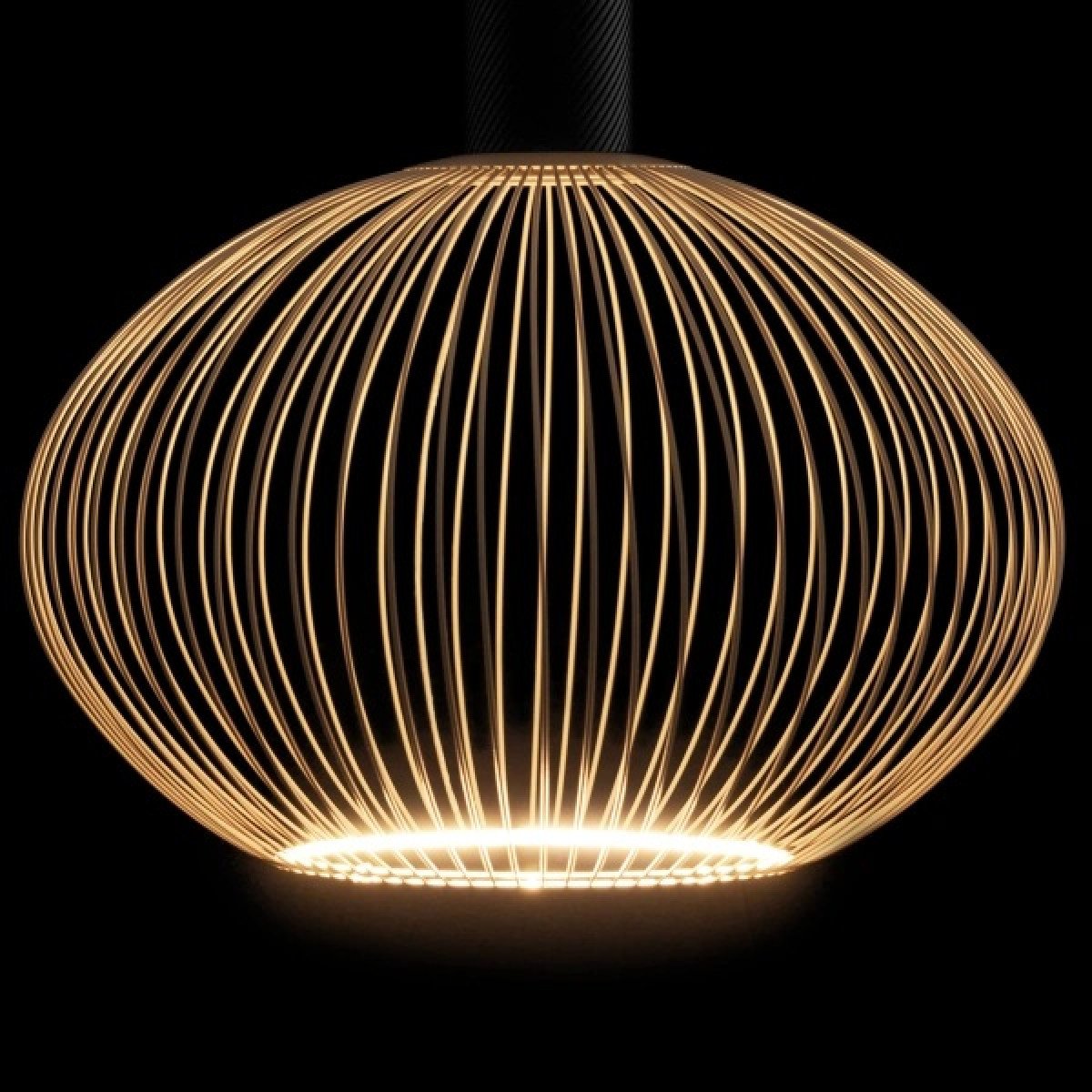 Lampe intérieure Floating Globe Filo Champagne métal