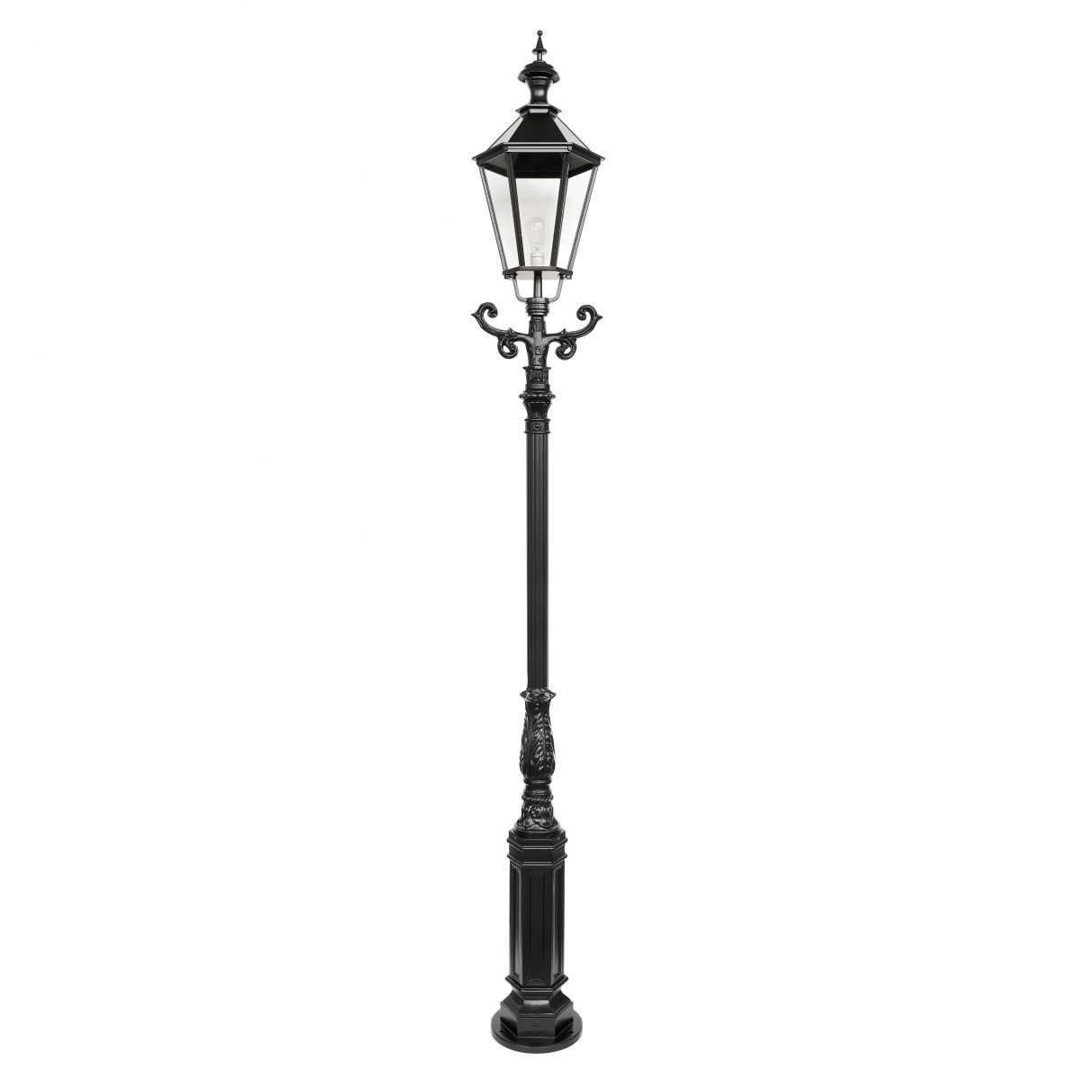 Lampadaire de jardin Potsdam (Vienne) (0811) avec lanterne carrée de KS Lighting | Nostalux.fr                 