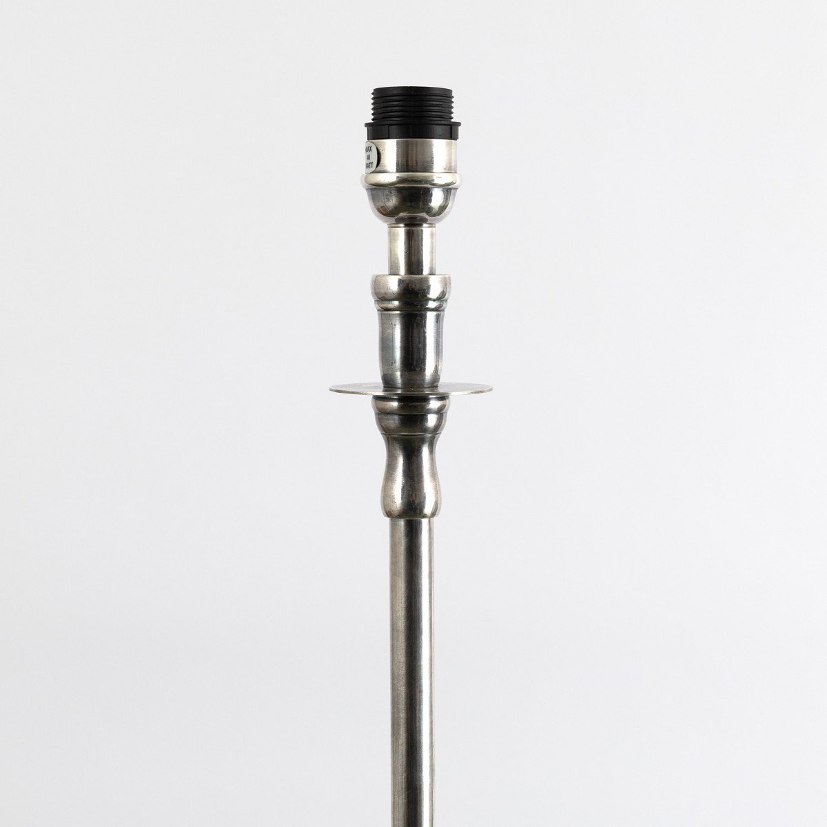 lampe en laiton couleur argent antique avec culot E27