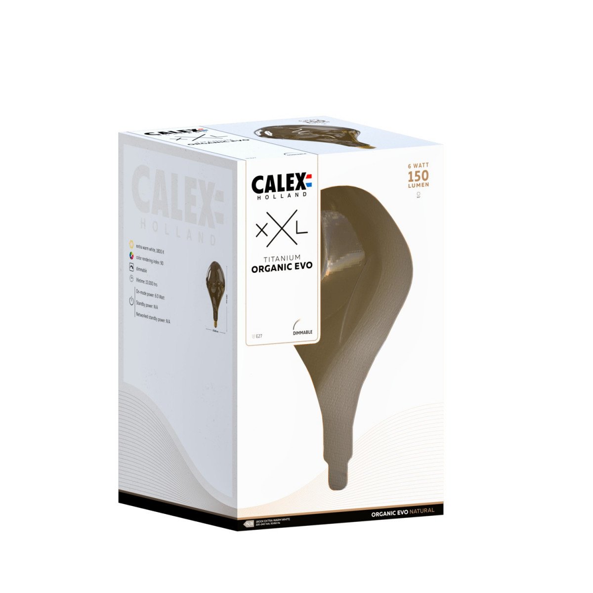 Source lumineuse Calex LED de luxe 4 watts douille E27 éclairage d'ambiance moderne 