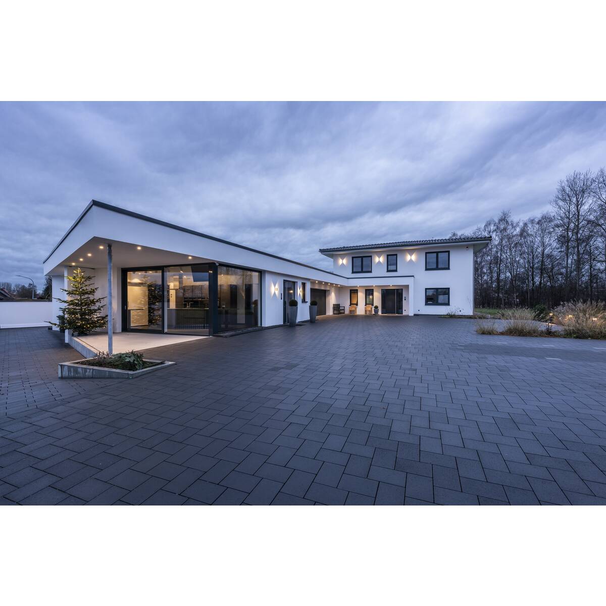 Logs Wall Anthracite 1xled 3000k