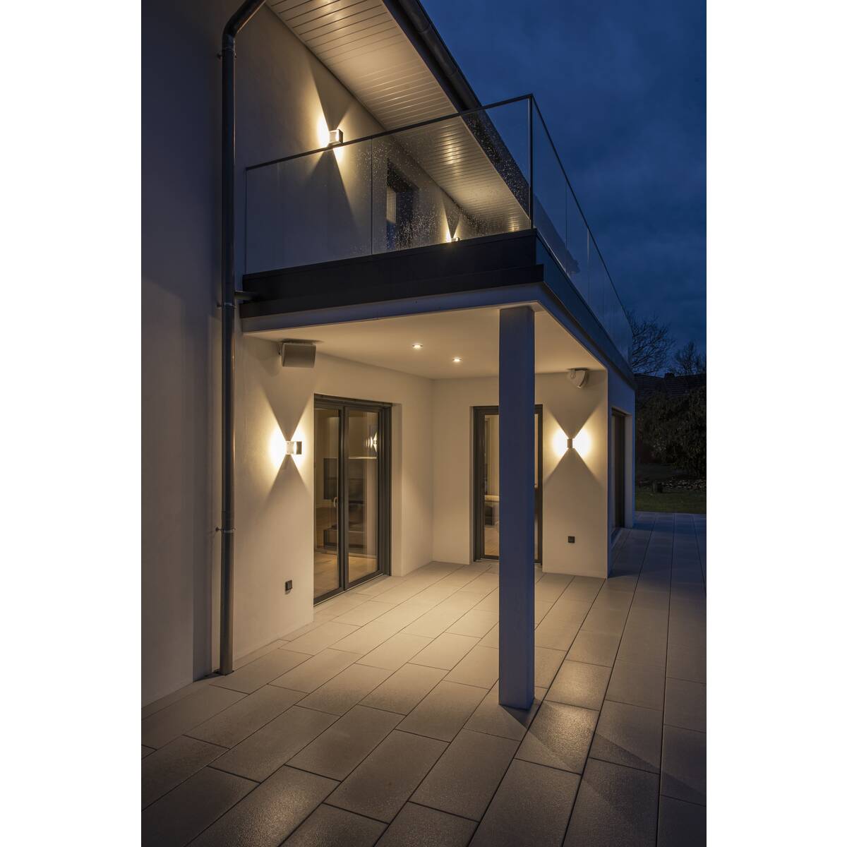Logs Wall Anthracite 1xled 3000k