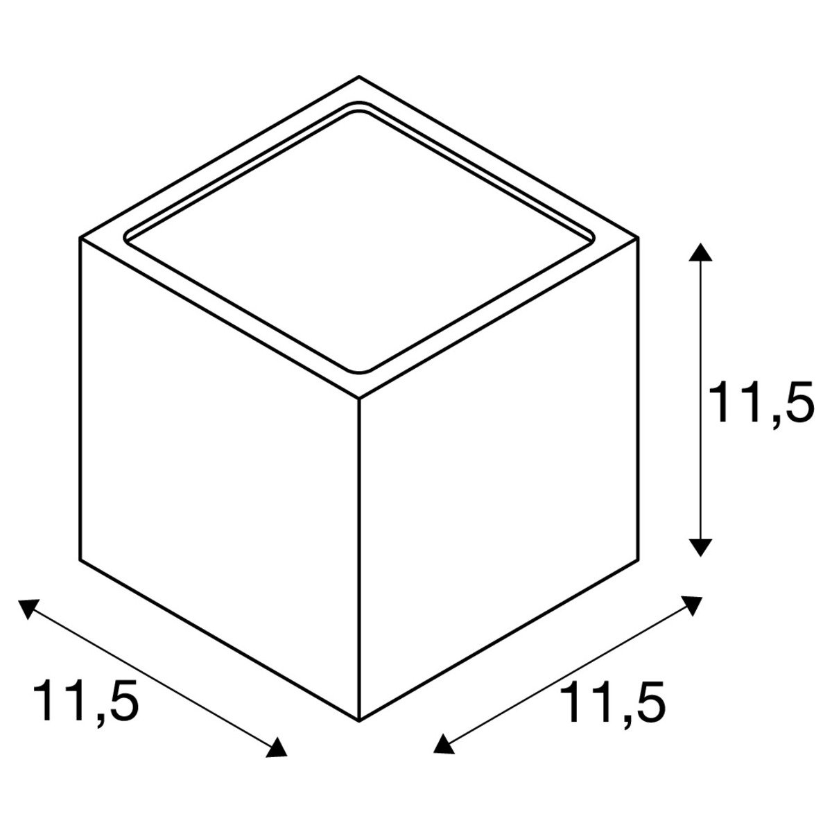 Applique Sitra Cube Rust Colour 2xgx53