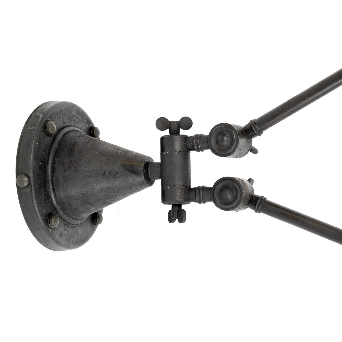 lampe en laiton couleur noir antique avec une douille E27