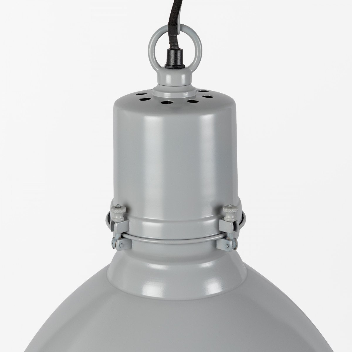 lampe en laiton couleur anthracite antique avec culot E27