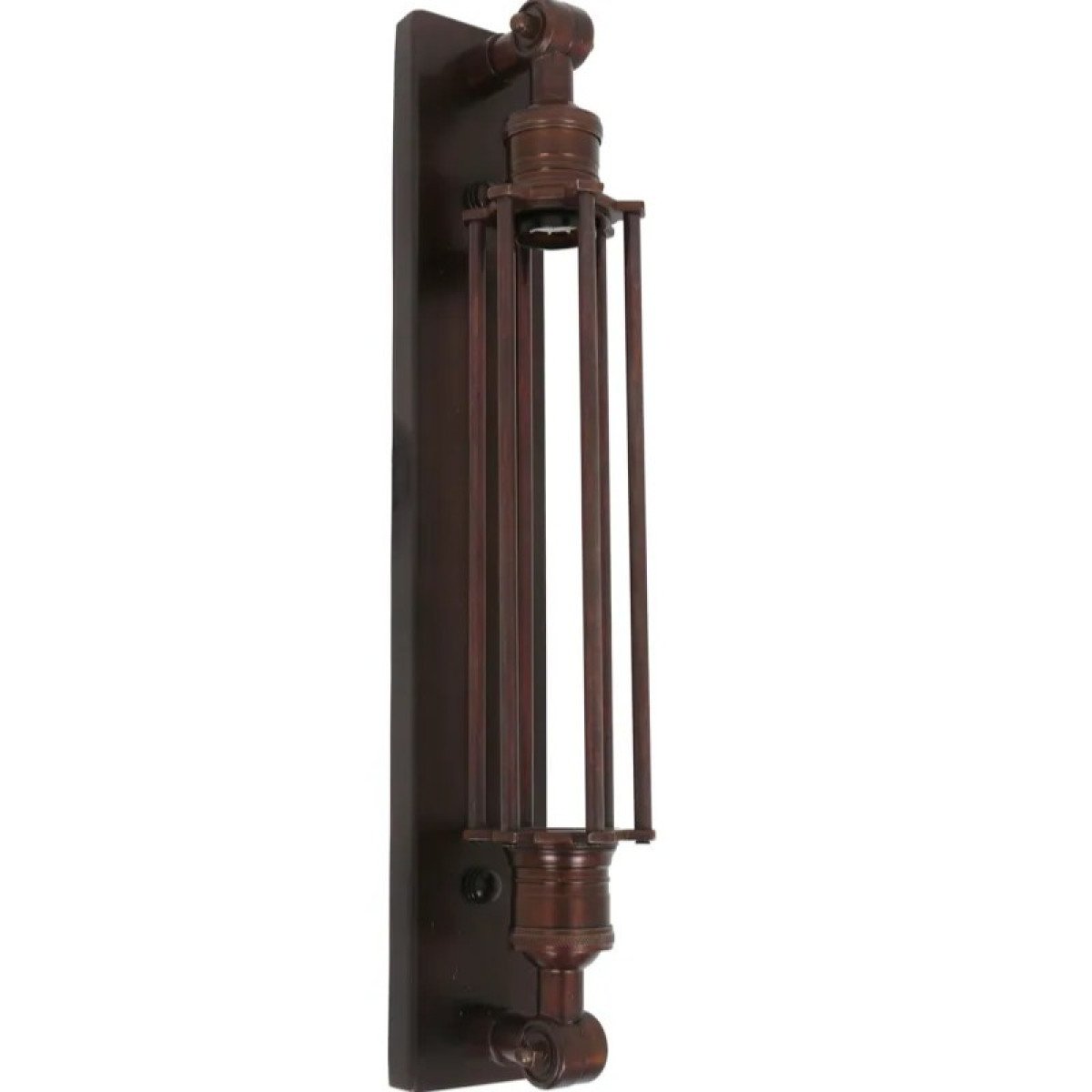 lampe en laiton couleur laiton antique foncé avec une douille E27