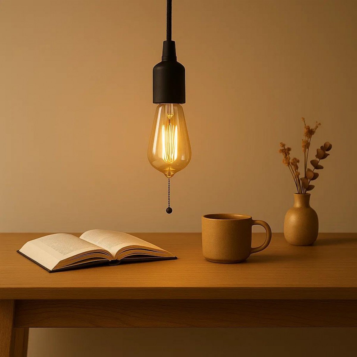 lampe en laiton noir antique avec douille E27