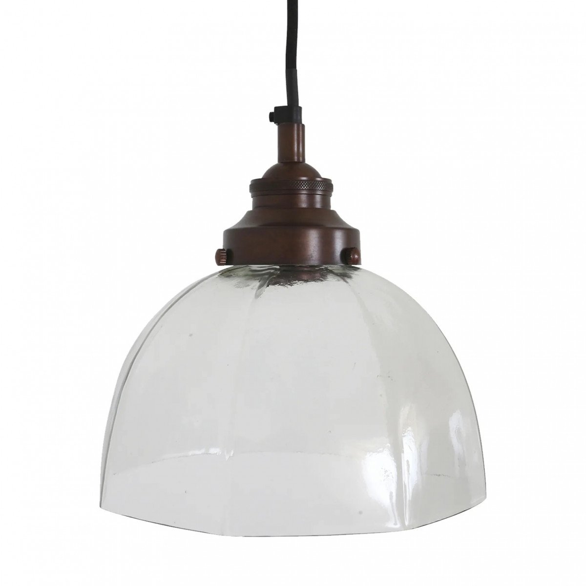 Lampe en laiton de couleur laiton antique foncé avec un raccord E27.