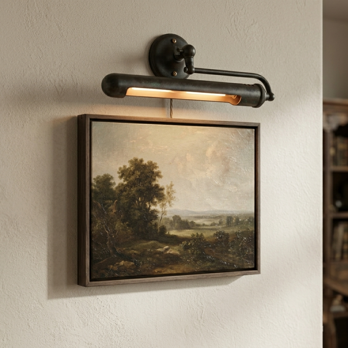 lampe en laiton noir antique avec douille E27