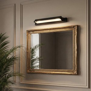 lampe en laiton couleur noir antique avec une douille E14