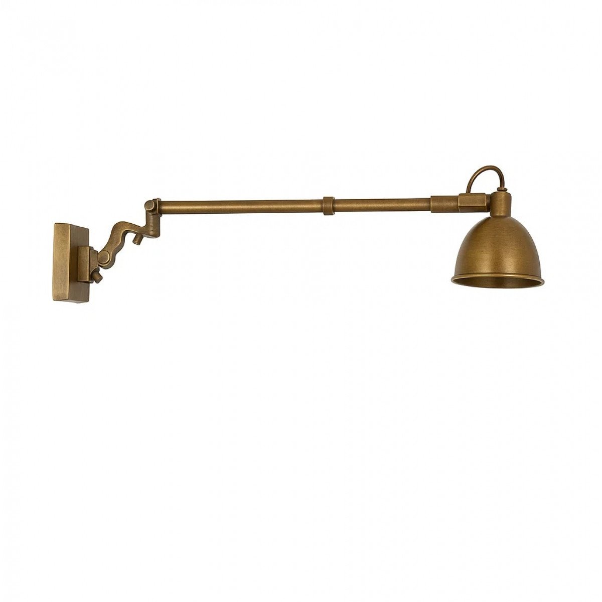 lampe en laiton couleur laiton antique avec une douille E14