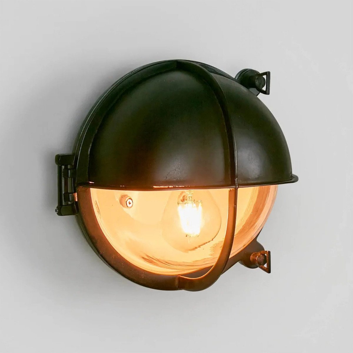 Lampe de bateau, noire, antique, Taylor 
