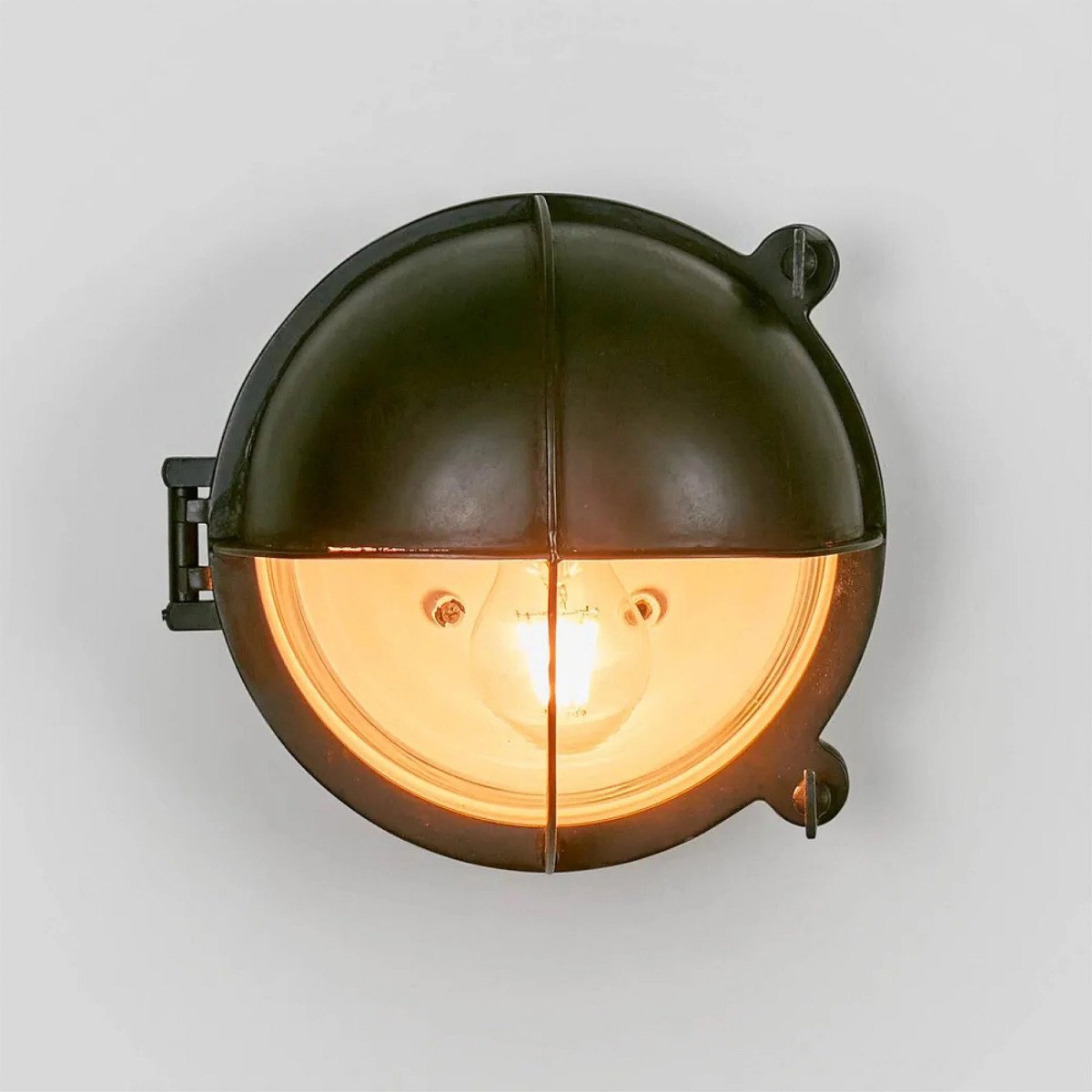 Lampe de bateau, noire, antique, Taylor 