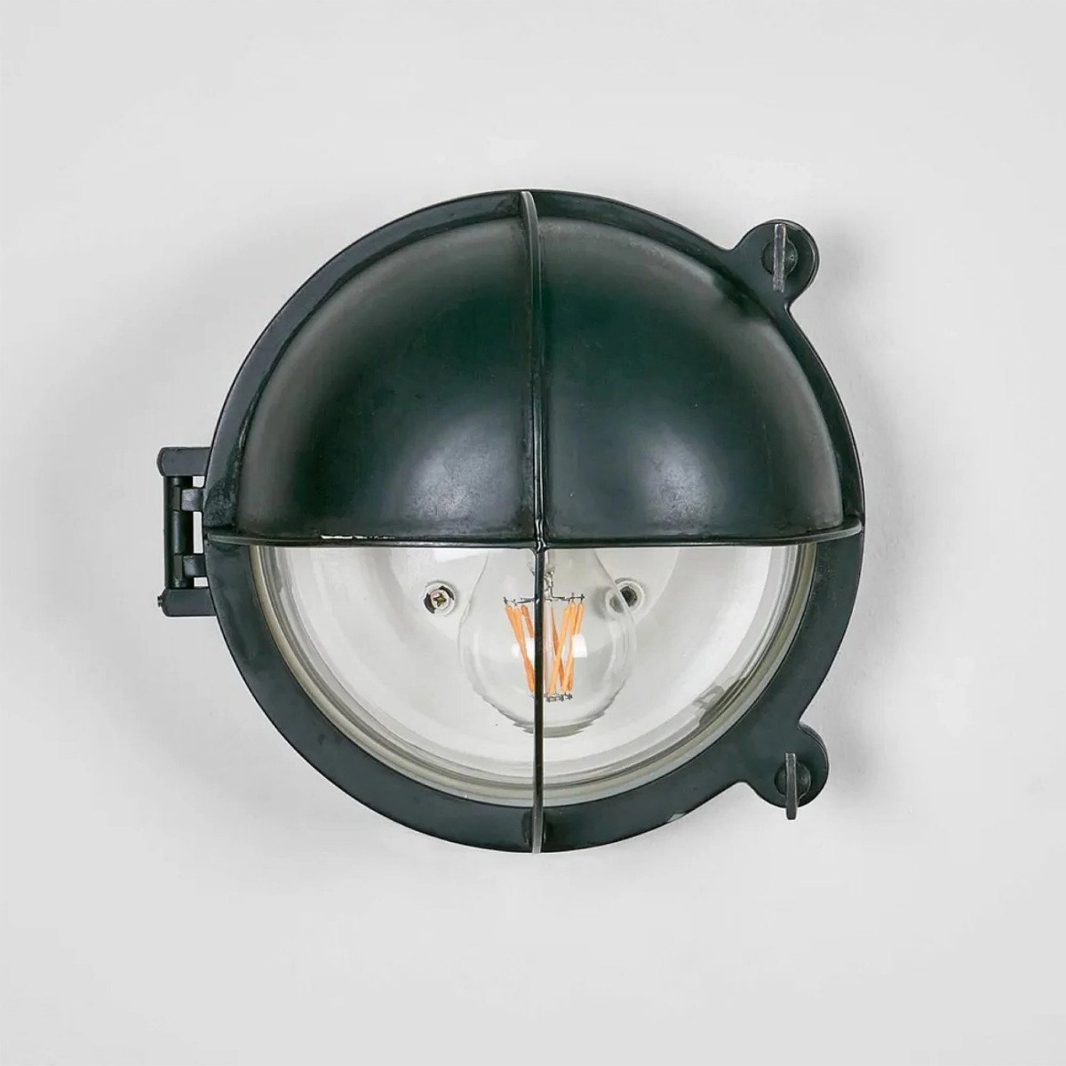 Lampe de bateau, noire, antique, Taylor 