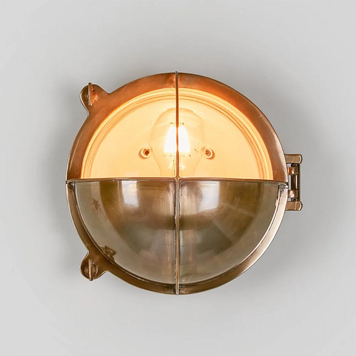 Applique d'extérieur lampe de bateau Taylor laiton antique