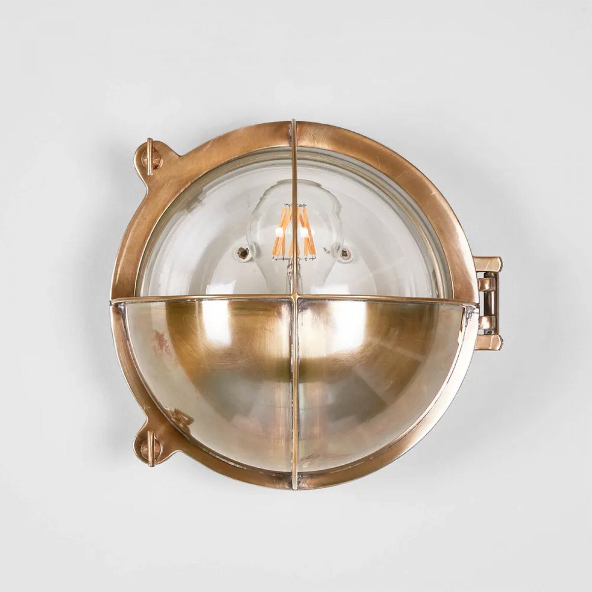 Applique d'extérieur lampe de bateau Taylor laiton antique