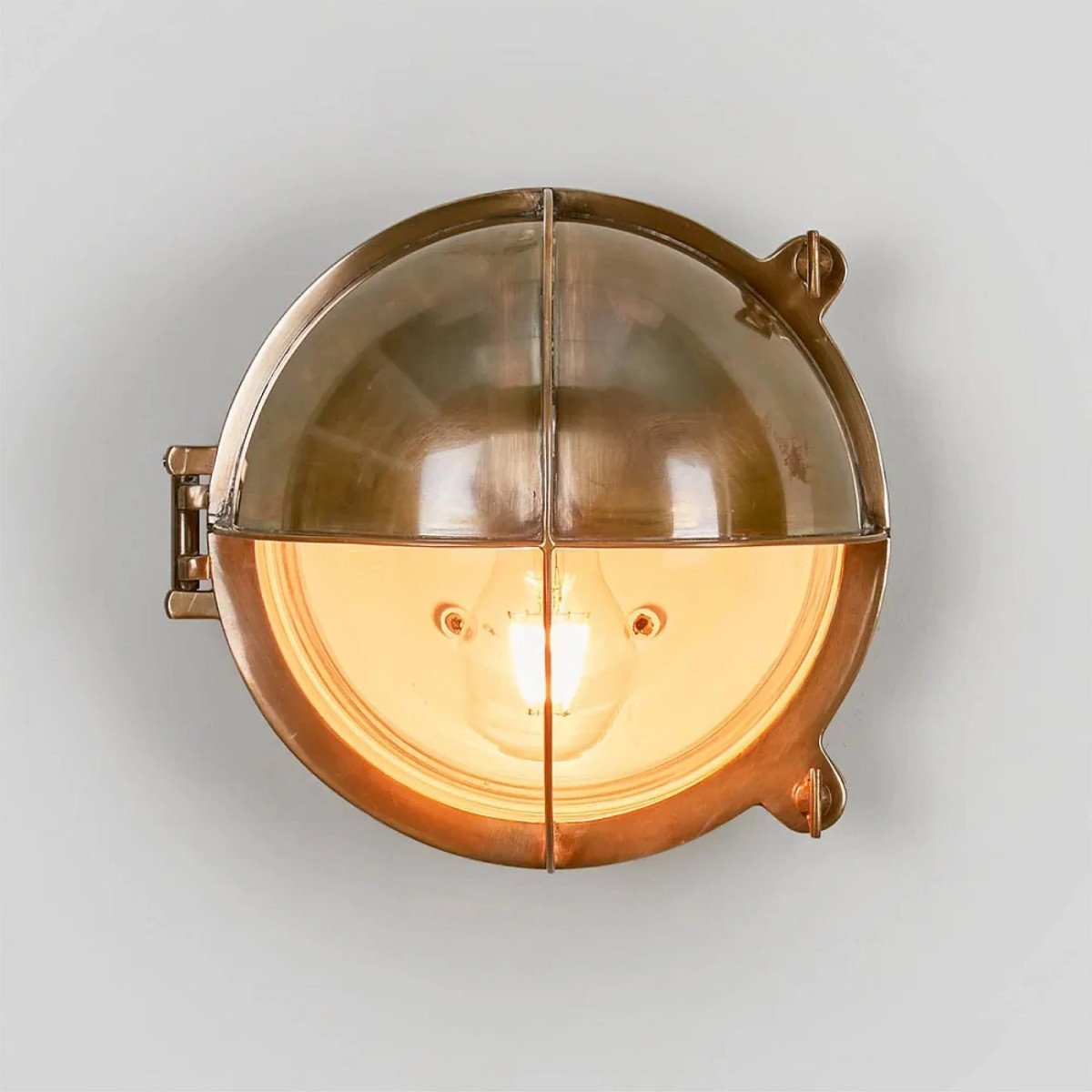 Applique d'extérieur lampe de bateau Taylor laiton antique
