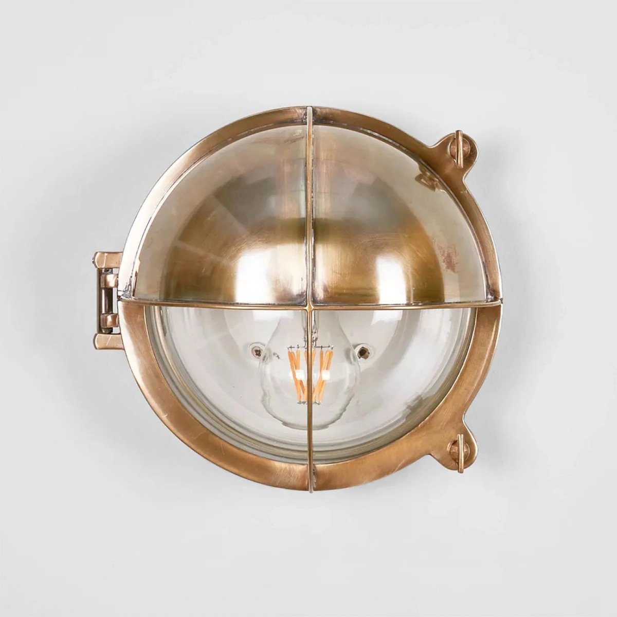 Applique d'extérieur lampe de bateau Taylor laiton antique