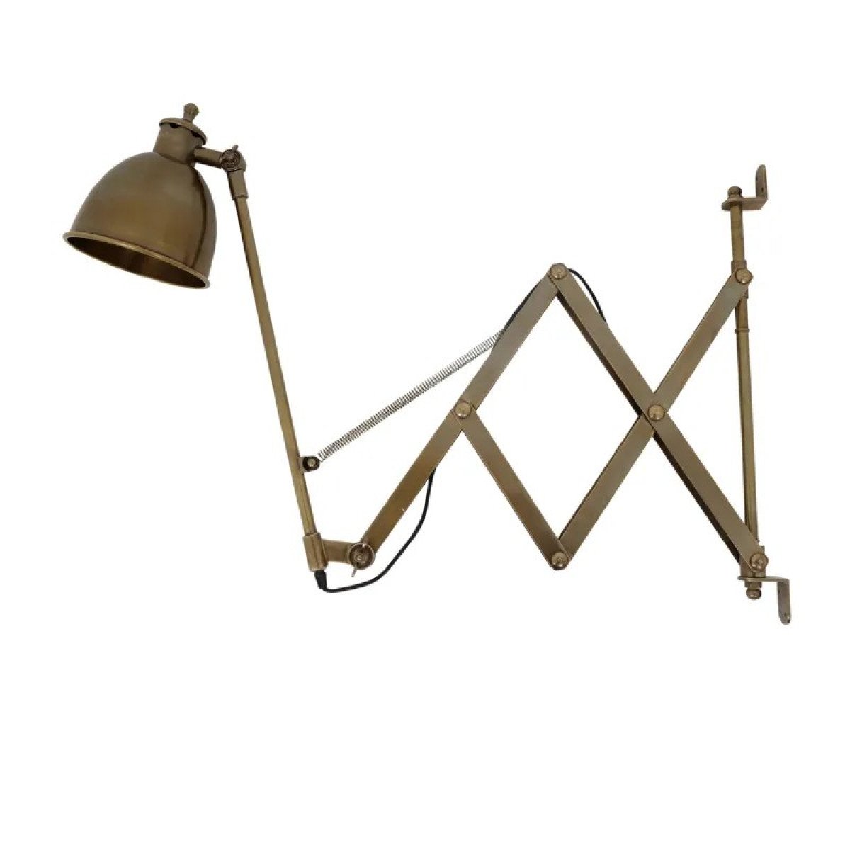lampe en laiton couleur laiton antique avec une douille E27