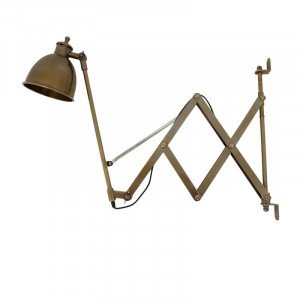 lampe en laiton couleur laiton antique avec une douille E27