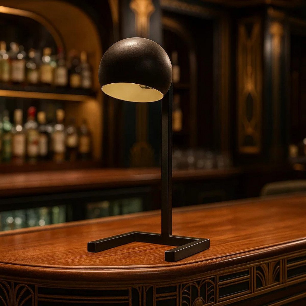 lampe en laiton noir antique avec douille E14