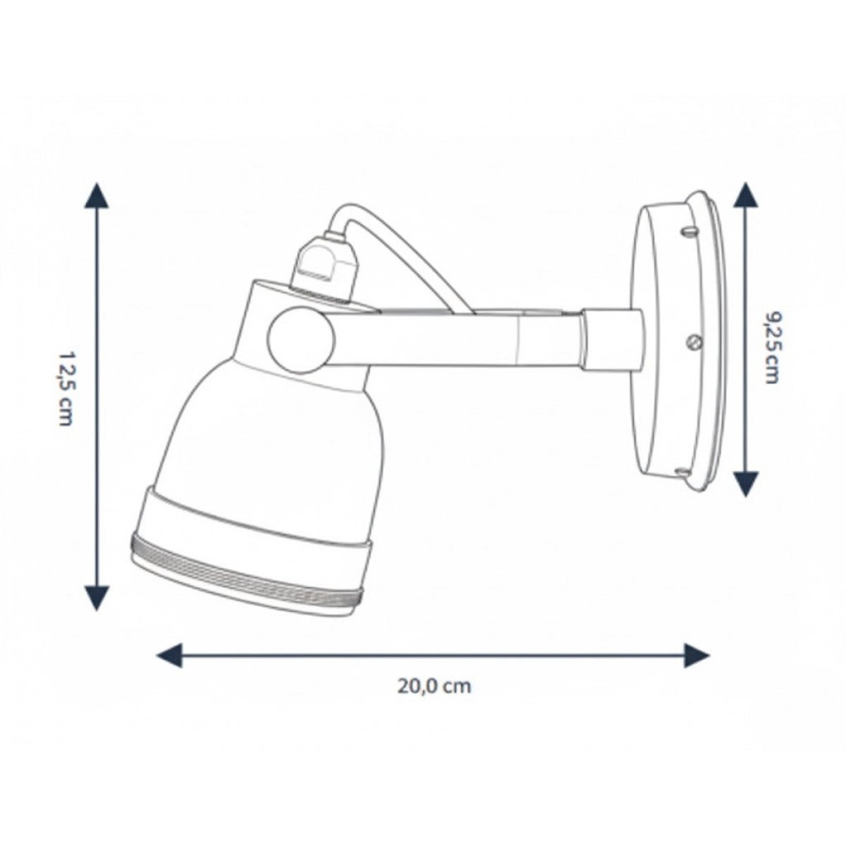 Applique murale noire Indigo d'extérieur noir Indigo vintage 