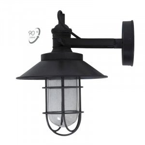 lampe en laiton couleur noir antique avec une douille E27