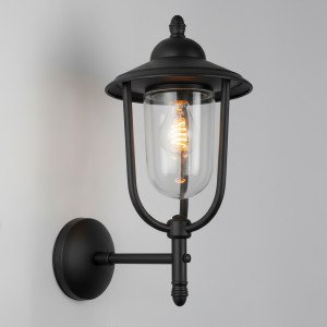 Lampe en laiton de couleur noir antique avec une douille E27