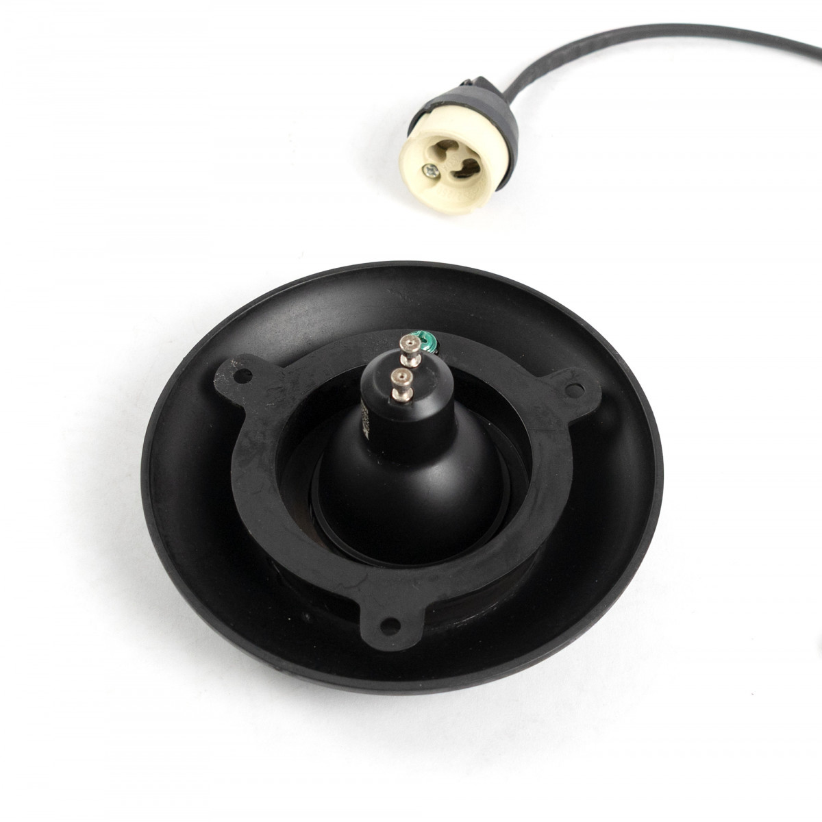 lampe en laiton noir antique avec douille GU10