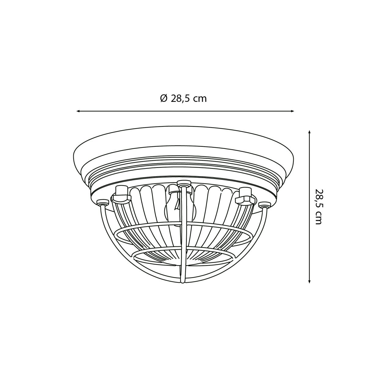lampe en laiton de couleur laiton antique avec un raccord E27