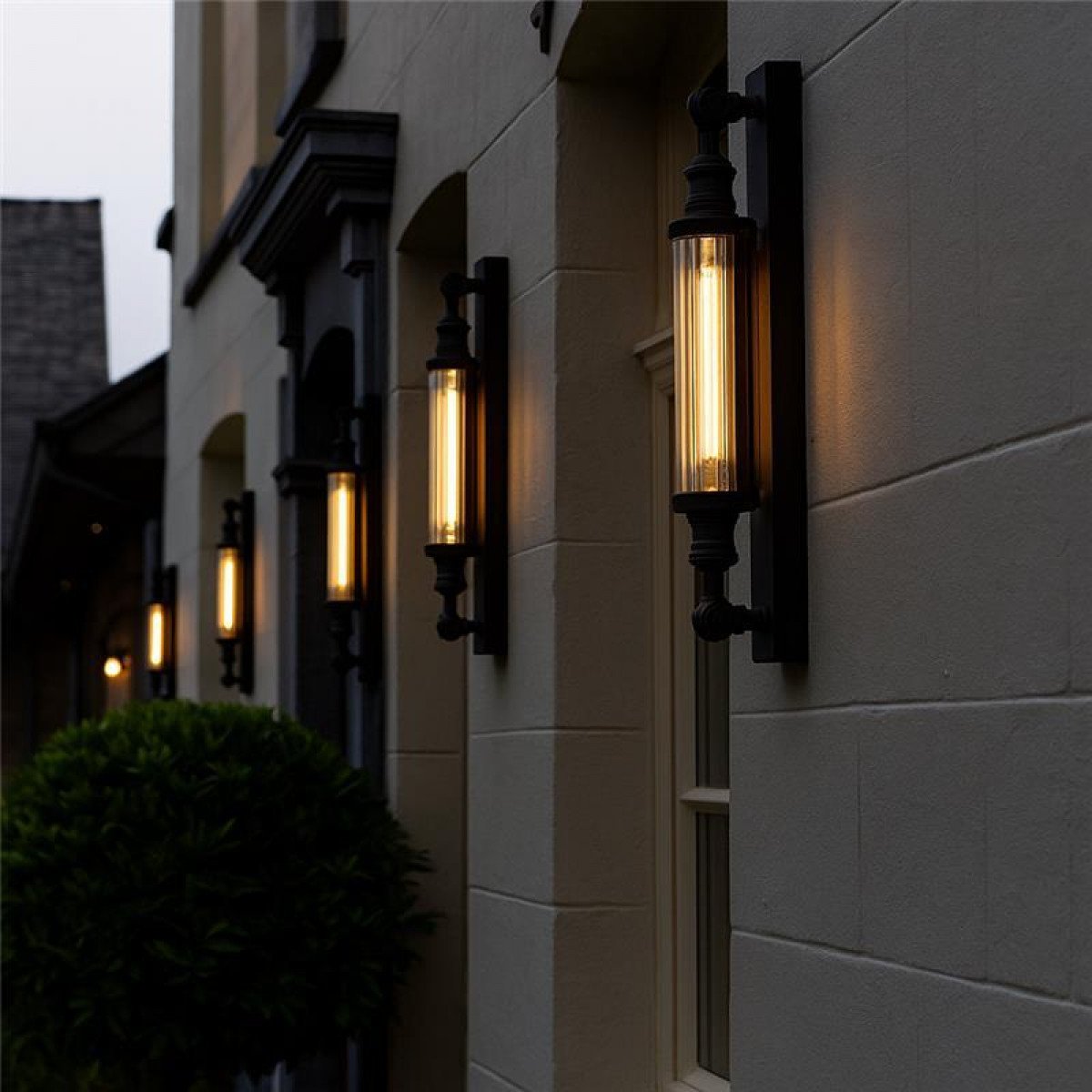 Lampe d'extérieur en laiton design anthracite Lampe murale E27 noir