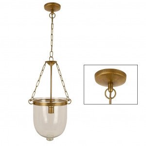 lampe en laiton couleur laiton antique avec une douille E27