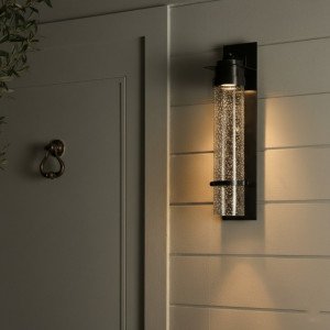 lampe en laiton couleur noir antique avec une douille E27