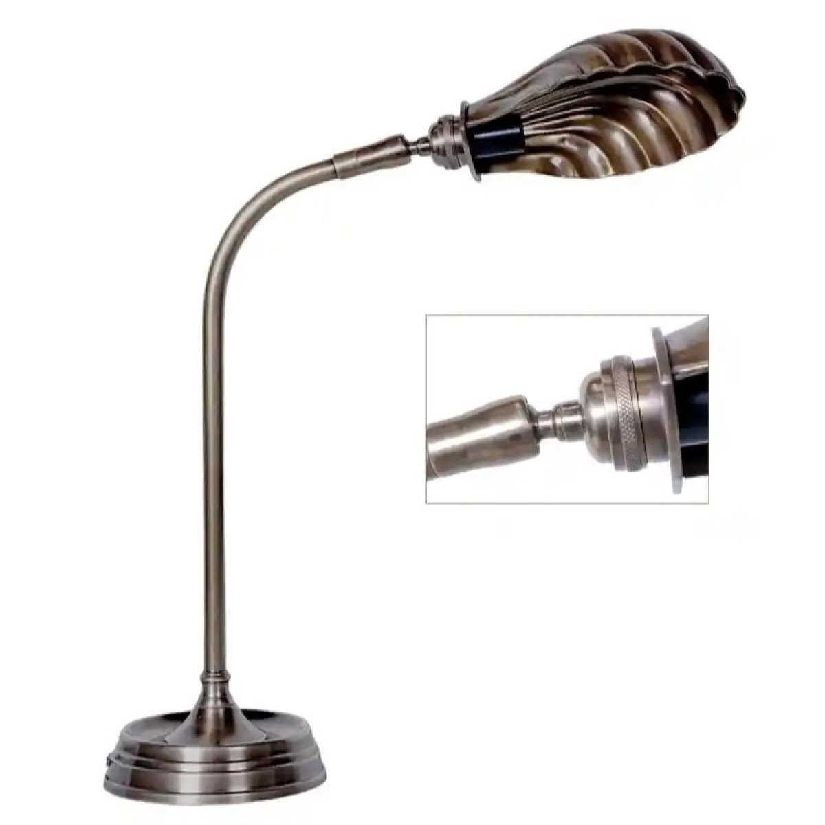 lampe en laiton couleur laiton antique avec culot E27